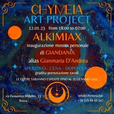Mostra personale di pittura di GIANDANIX al CHYMEIA 