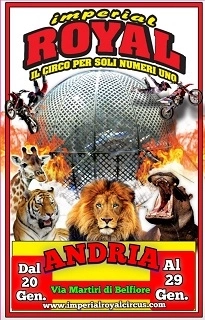 Per la prima volta ad Andria il famoso “Imperial Royal Circus”, lo show da sold out