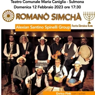 Romanò Simchà, la festa ebraica-rom (Sulmona, Teatro Caniglia, 12 febbraio 2023)