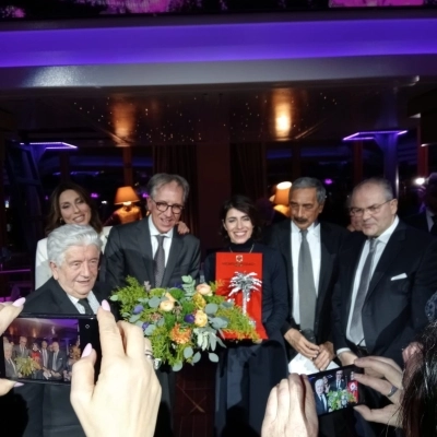 I bouquet di Mara verbena e dei fioristi AFFI, protagonisti Gran Gala della Stampa del Festival di Sanremo 