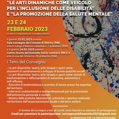  Disabilità, Salute Mentale, Arte e Sport: i temi del Convegno a Marino (RM)