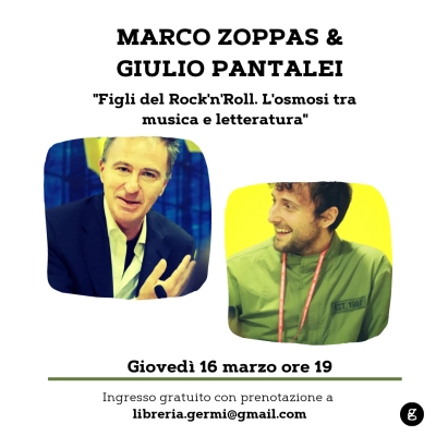 Giulio Pantalei, frontman dei Panta,  live a Germi il 16 marzo   per una serata tra rock e letteratura