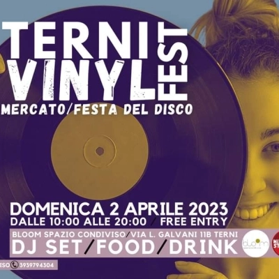 Aprile a Terni: tutto pronto per la terza edizione del Terni Vinyl Fest 