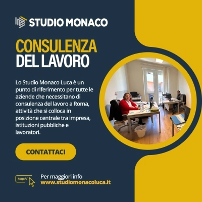 Cerchi una consulenza lavoro a Roma? Affidati allo Studio Monaco Luca!