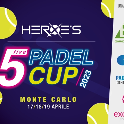 Le stelle del calcio a Monte Carlo, dal 17 al 19 aprile, per la Heroe’s Five Padel Cup 