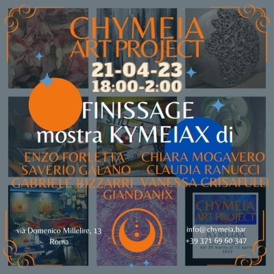 KYMEIAX Mostra Collettiva di MOGAVERO, RANUCCI, CRISAFULLI, BIZZARRI, FORLETTA, GALANO e GIANDANIX al CHYMEIA.