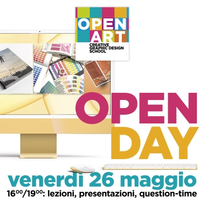 26 maggio 2023: OpenDay di OPENART - Creative Graphic Design School