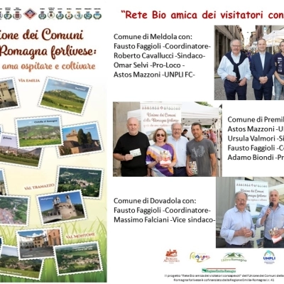 Incontri sul territorio della Romagna forlivese con attività esperienziali nell'ambito del Progetto 