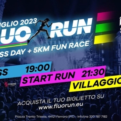 Il 7 luglio 2023 al Ferrara Summer Festival è tempo di Fluo Run!