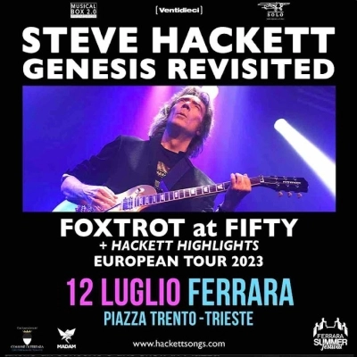 12/7 Steve Hackett al Ferrara Summer Festival