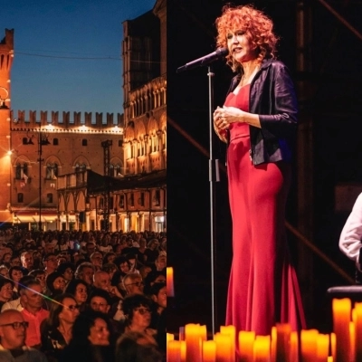  Ferrara Summer Festival: Fiorella Mannoia ancora sul palco davanti a 2milla persone. In una serata anche benefica in cui 858 Santero ha supportato le Saline di Cervia