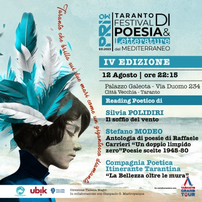 Festival di Poesia e Letterature del Mediterraneo: la IV edizione a Taranto