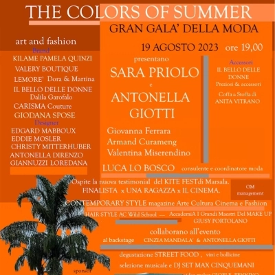 A Villagrazia di Carini “The colors of summer” a cura della Fondazione Costanza.  Gran Galà della Moda a Villa Buffa sabato 19 agosto 