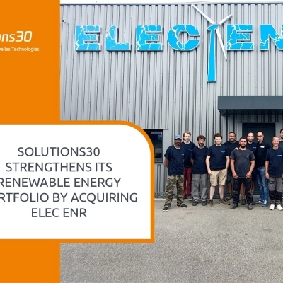 Solutions30 rafforza la propria posizione nell’ambito energie rinnovabili acquisendo ELEC ENR