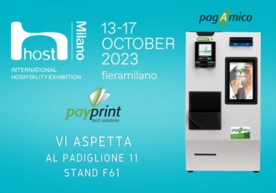PagAmico di PayPrint: l'Innovativa cassa rendiresto alla Fiera Host di Milano