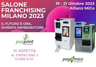 Salone Franchising Milano 2023:  PayPrint presenta le ultime innovazioni nel retail