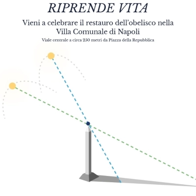 Inaugurazione dell'obelisco della meridiana della Villa Comunale di Napoli e svelamento del restauro