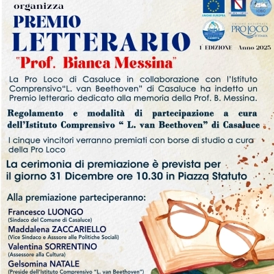 PREMIO LETTERARIO “BIANCA MESSINA” 1^ edizione