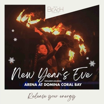  The Beach Luxury Club, doppio Capodanno 2024 a Sharm: cena romantica sul mare o uno scatenato party alla Domina Coral Bay Arena
