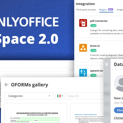 Rilasciato ONLYOFFICE DocSpace 2.0 con stanze pubbliche, plugin, riassegnazione dei dati, interfaccia RTL e altri miglioramenti