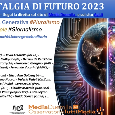 Il 13 dicembre in Fieg “Nostalgia di Futuro 2023” XV edizione