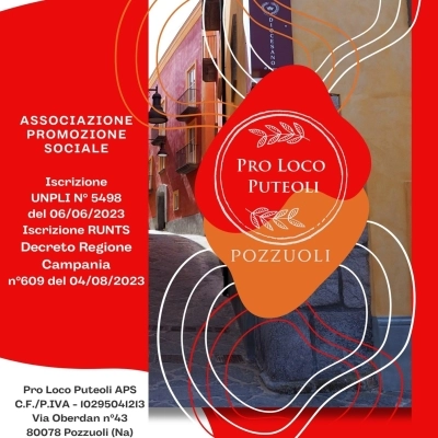 Pro Loco Puteoli APS, Presentazione Ufficiale il 17 Febbraio 2024 ore 11:00 - Palazzo Migliaresi (Rione Terra) Pozzuoli