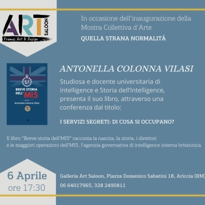 Conferenza sull'intelligence tenuta da Antonella Colonna Vilasi 