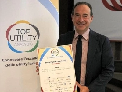 Luca Dal Fabbro a Palazzo Turati per ritirare il Premio Top Utility: “Riconoscimento importante per Iren”