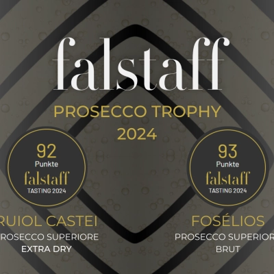 FOSÉLIOS E RUIOL CASTEI DI FOLLADOR DAL 1769 CONQUISTANO IL FALSTAFF PROSECCO TROPHY 2024