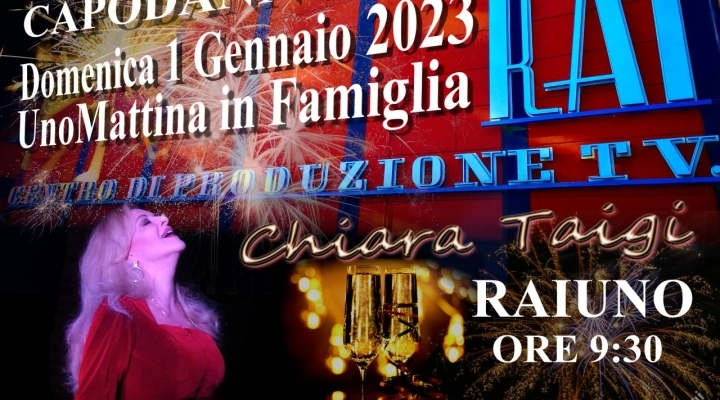 CHIARA TAIGI - La Voce e il Canto del Capodanno a UnoMattina in Famiglia - SU RAIUNO - 1 Gennaio 2023 ore 9:30