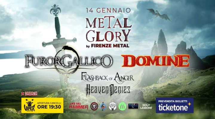 Firenze Metal, al Viper la serata Metal Glory
