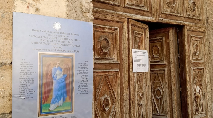 La collettiva pittorica “Angeli Nascosti - Hidden Angels”  approda alla Chiesa di San Giorgio dei Genovesi a Palermo.  Gli artisti raccontano il rapporto tra l’uomo e gli esseri spirituali a servizio di Dio
