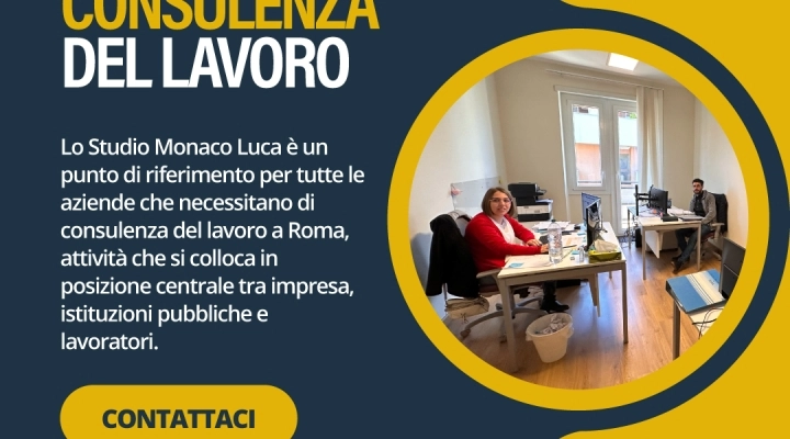Cerchi una consulenza lavoro a Roma? Affidati allo Studio Monaco Luca!