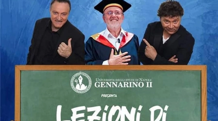 A LEZIONI DI NAPOLETANITA’ con Lino D’Angiò, Alan De Luca e Amedeo Colella. Sipario aperto il 22 aprile a Pompei.