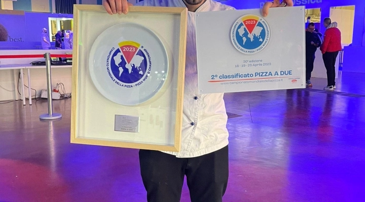 Giuseppe Villani Vice-Campione del mondo di Pizza a Due con lo Chef Gabriele Frati