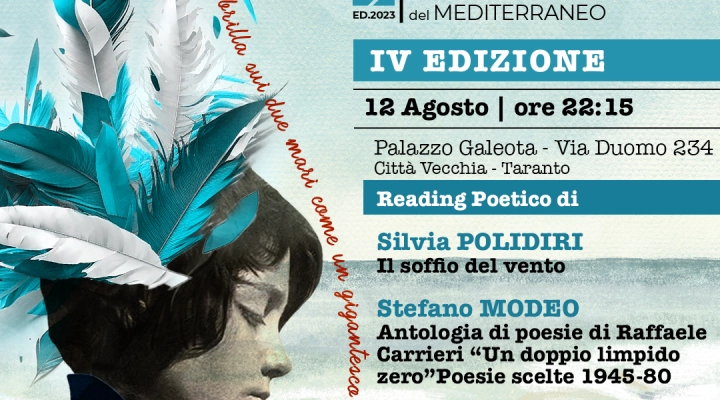 Festival di Poesia e Letterature del Mediterraneo: la IV edizione a Taranto