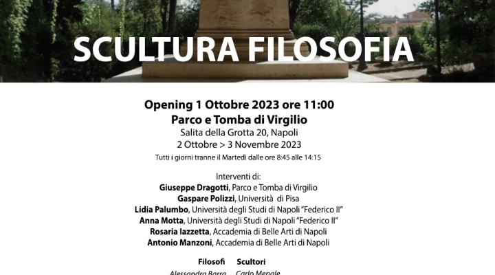 Parco e Tomba di Virgilio, Napoli | SCULTURA FILOSOFIA | Opening 1 ottobre ore 11