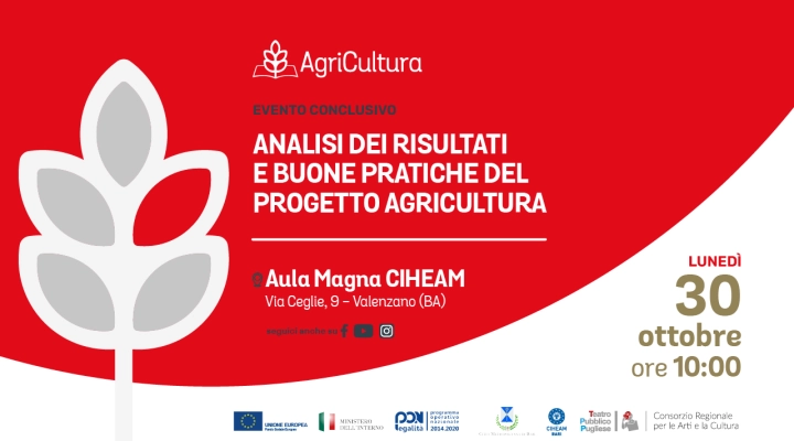 Evento conclusivo del Progetto AgriCultura - Presentazione dei risultati e buone pratiche