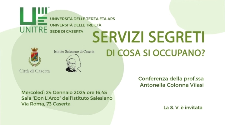 Conferenza sull'intelligence a Caserta 