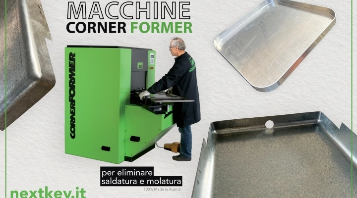 Macchine Corner Former integrabili con pannellatrici e piegatrici per lamiere