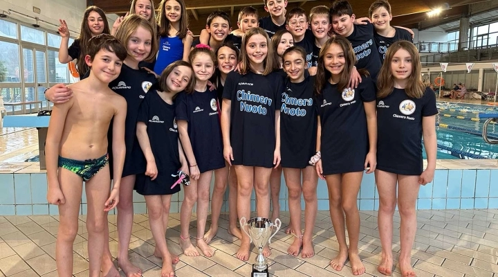 La Chimera Nuoto è sesta nel Campionato Regionale Esordienti B
