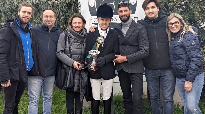 Paradressage, Gran vittoria a Napoli di Davide Riccardelli atleta allenato dal dottor Claudio Belardo